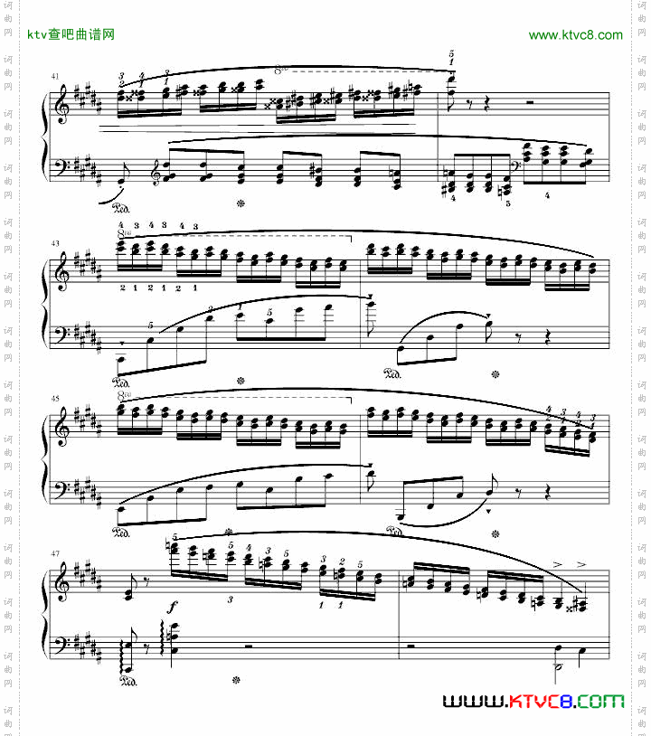 肖邦三度练习曲op.25no.6
