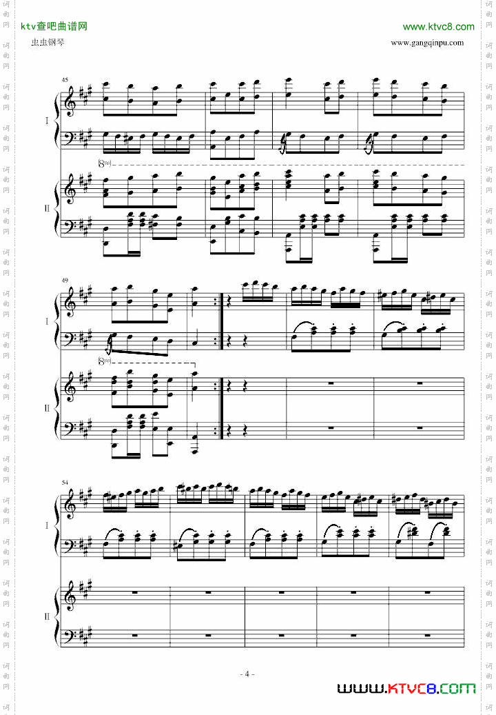 土耳其进行曲双钢琴