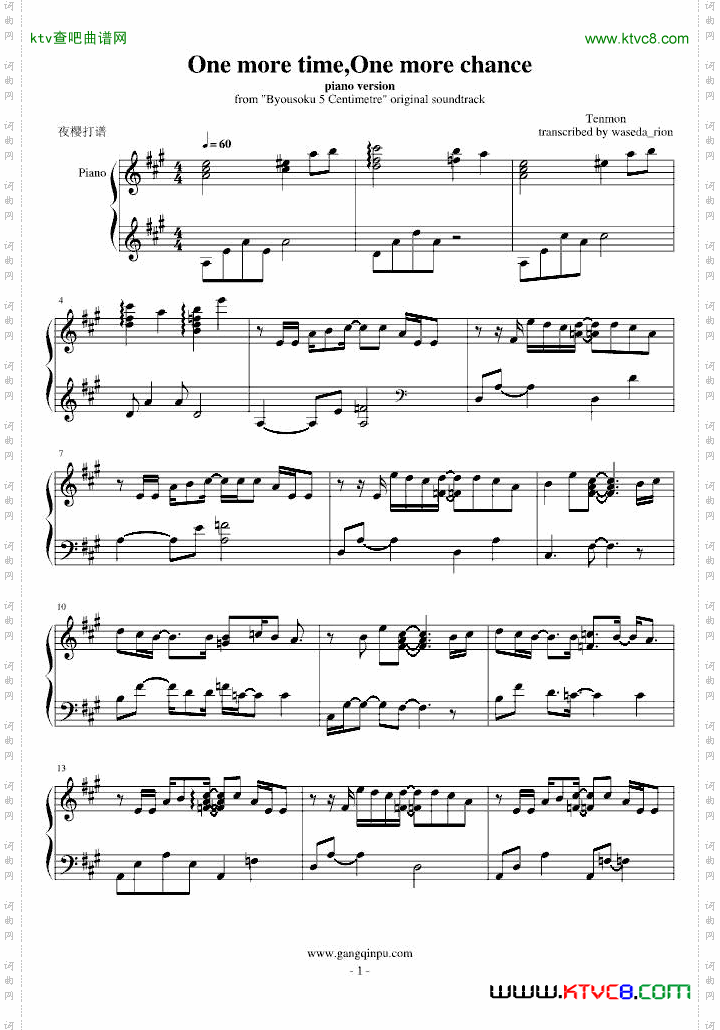 Onemoretime,OnemorechancePIANOver.