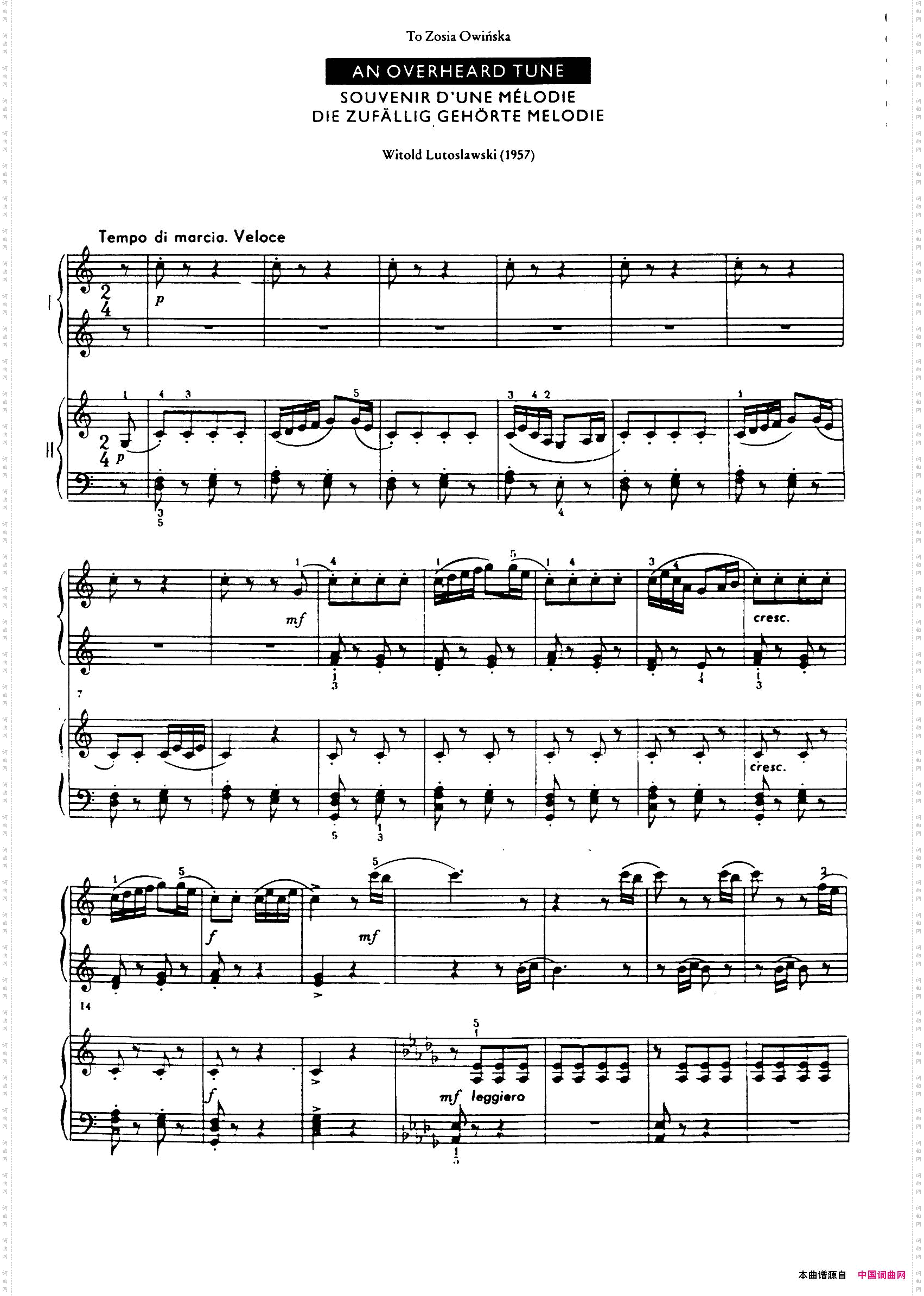 AnOverheardTune-4Hands偶闻的小调·四手联弹_An Overheard Tune - 4 Hands偶闻的小调·四手联弹