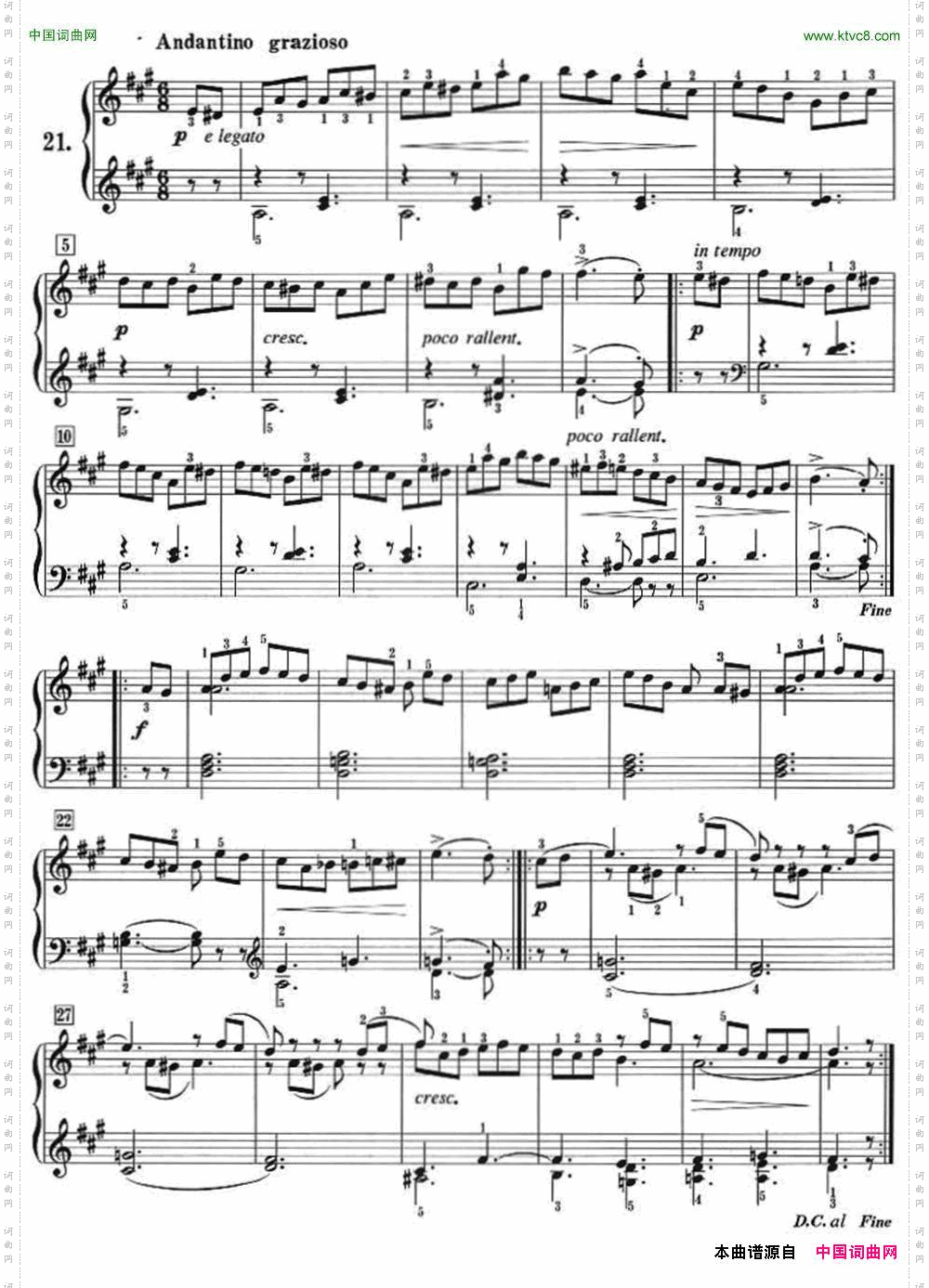 50首莱蒙钢琴练习曲作品37NO.21_50首莱蒙钢琴练习曲 作品37NO.21
