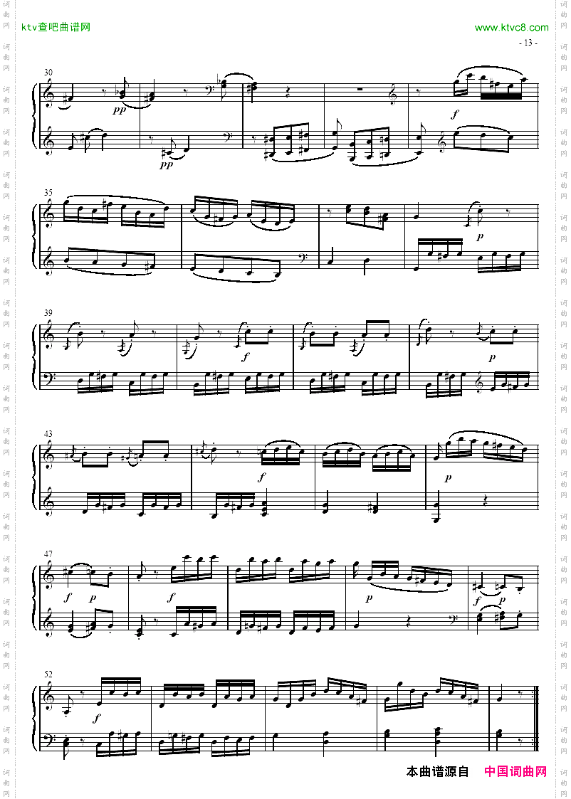 奏鸣曲SonatasK279Mvt.3