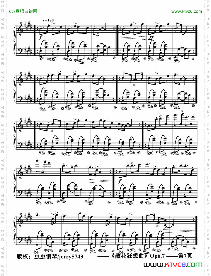 散花狂想曲Op6.7