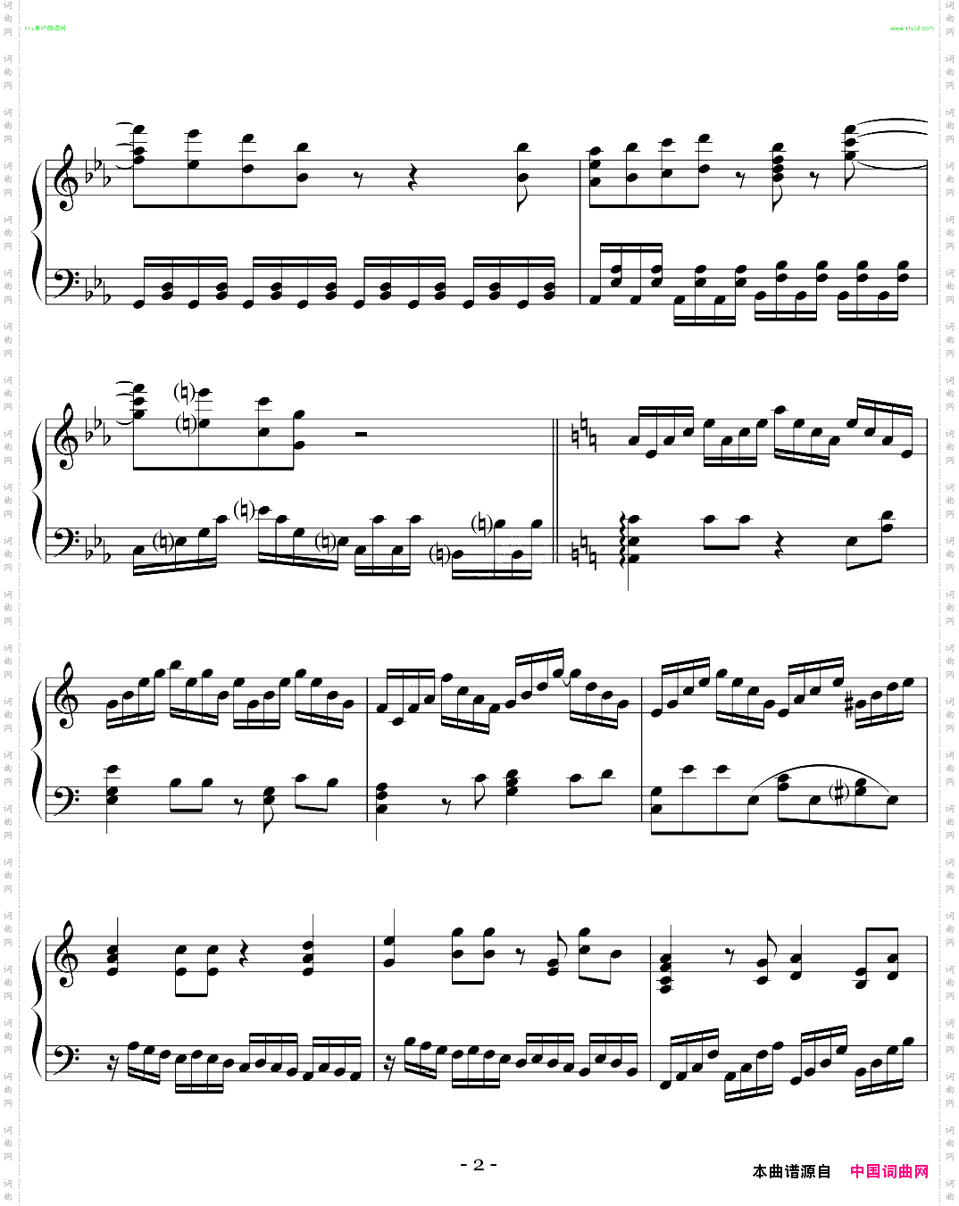 tothebeginning钢琴版-對-譜-彈-琴-