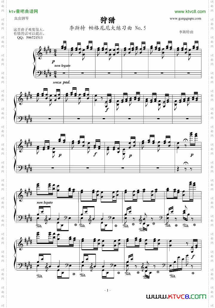 狩猎-李斯特练习曲