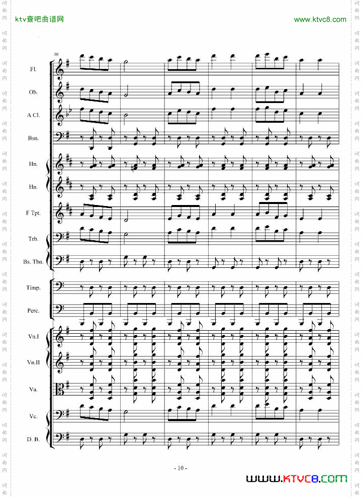 天堂与地狱序曲原版扒谱