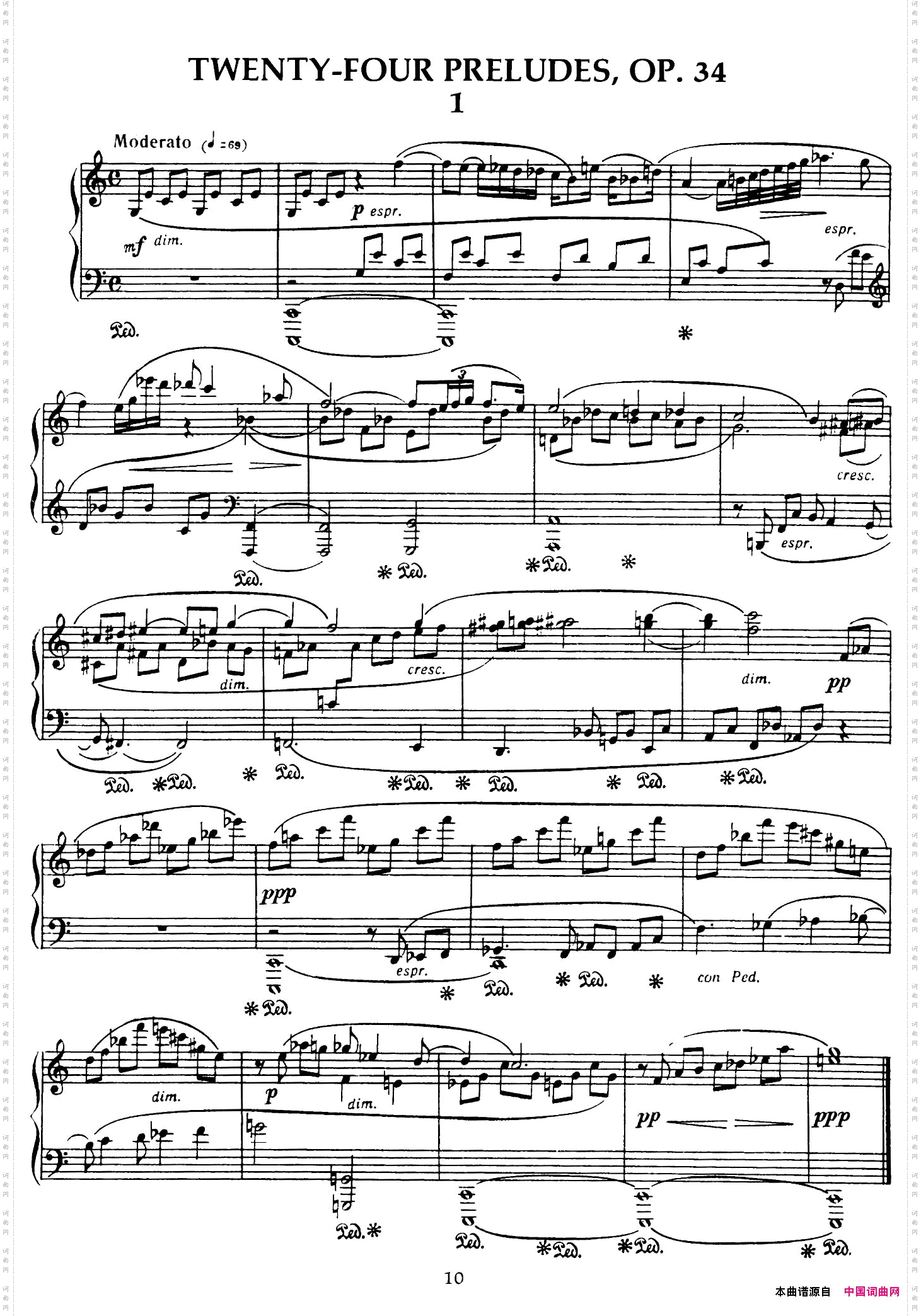 24PreludesOp.3424首前奏曲·1—5_24 Preludes Op.3424首前奏曲·1—5
