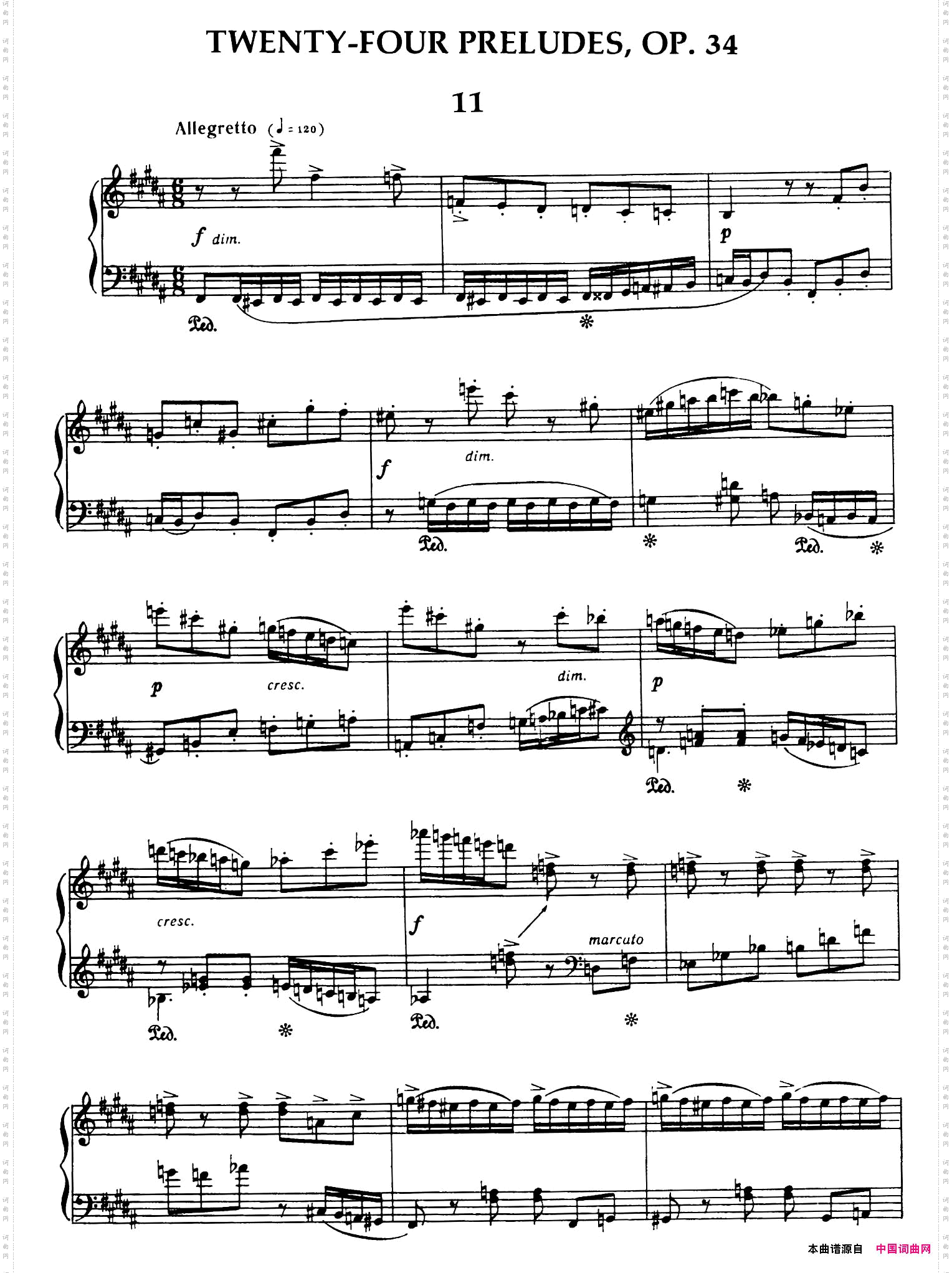 24PreludesOp.3424首前奏曲·11—15_24 Preludes Op.3424首前奏曲·11—15
