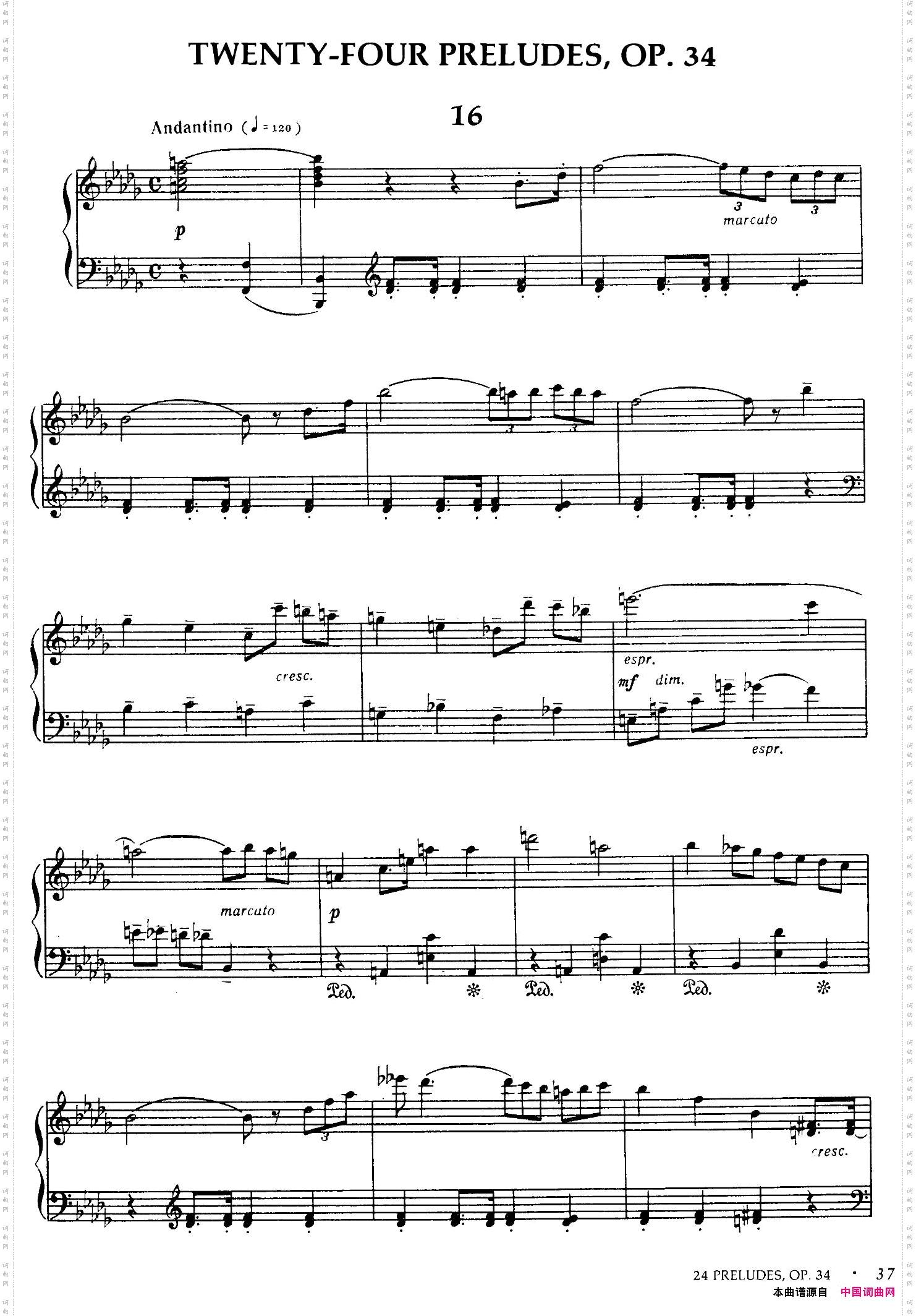 24PreludesOp.3424首前奏曲·16—20_24 Preludes Op.3424首前奏曲·16—20