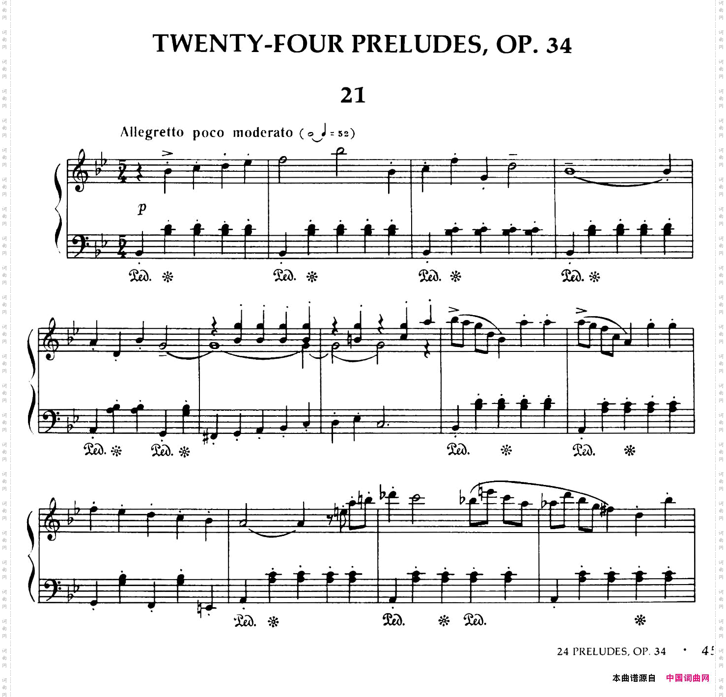 24PreludesOp.3424首前奏曲·21—24_24 Preludes Op.3424首前奏曲·21—24
