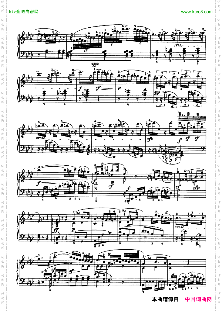 C小调第五钢琴奏鸣曲-Op.10—1