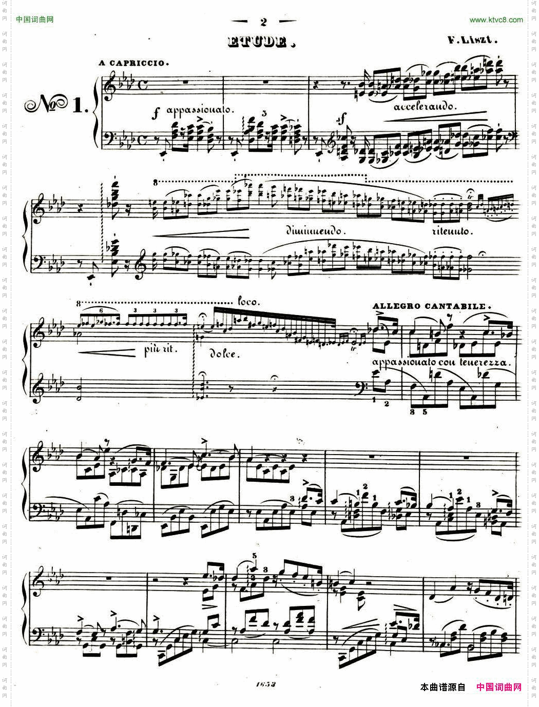 李斯特音乐会练习曲S1441悲歌降A大调S144Il_李斯特音乐会练习曲 S1441 悲歌 降A大调 S144 Il