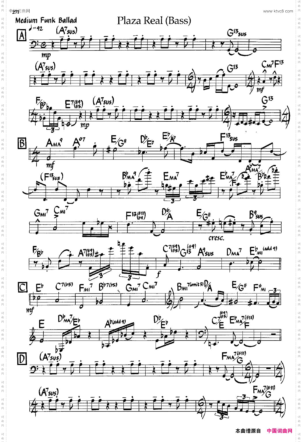 PlazaRealBass_爵士钢琴曲
