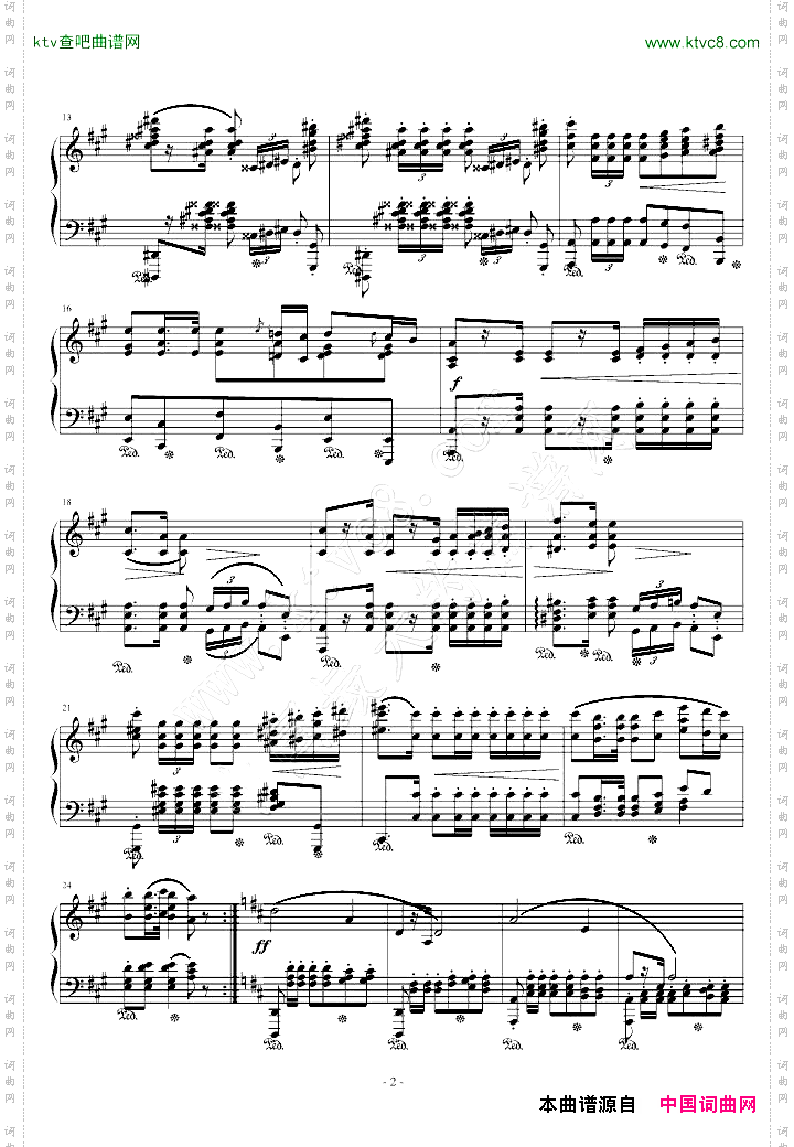 波兰军队舞曲-Op.40No.1
