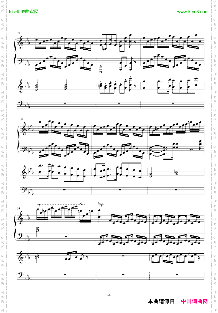 克罗地亚狂想曲钢琴电子琴无和弦合奏