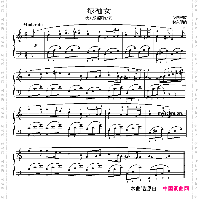 绿袖女