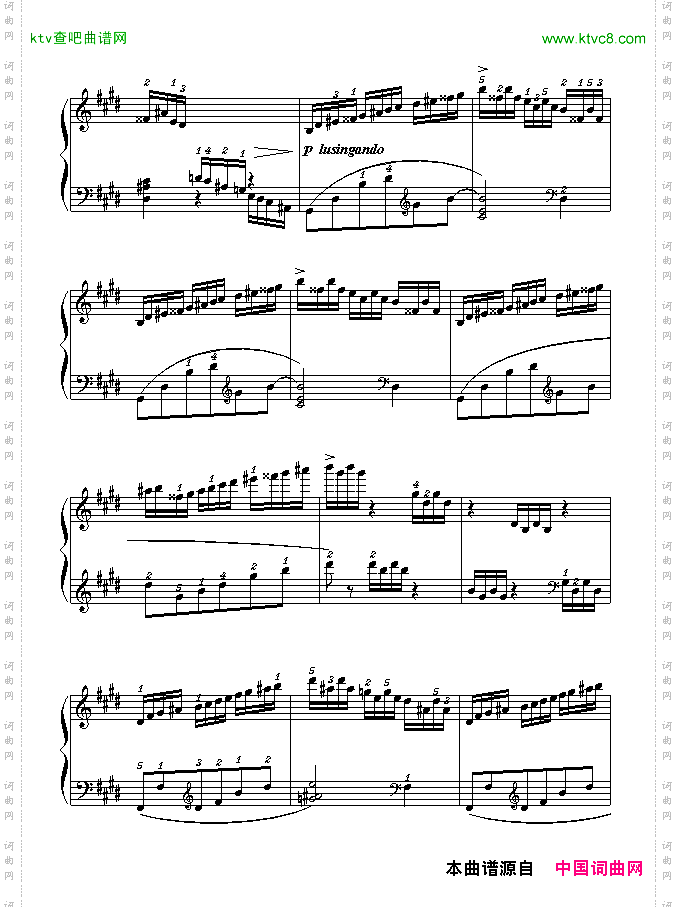 E大调练习曲