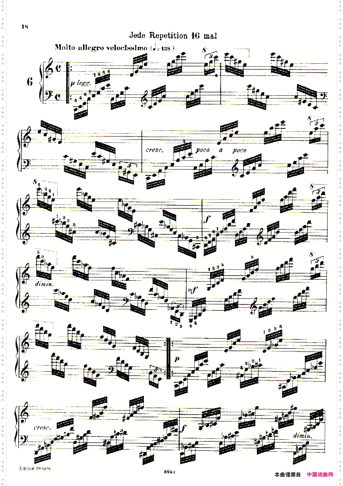 SchooloftheVirtuosoOp.36560首钢琴高级练习曲·6_School of the Virtuoso Op.36560首钢琴高级练习曲·6