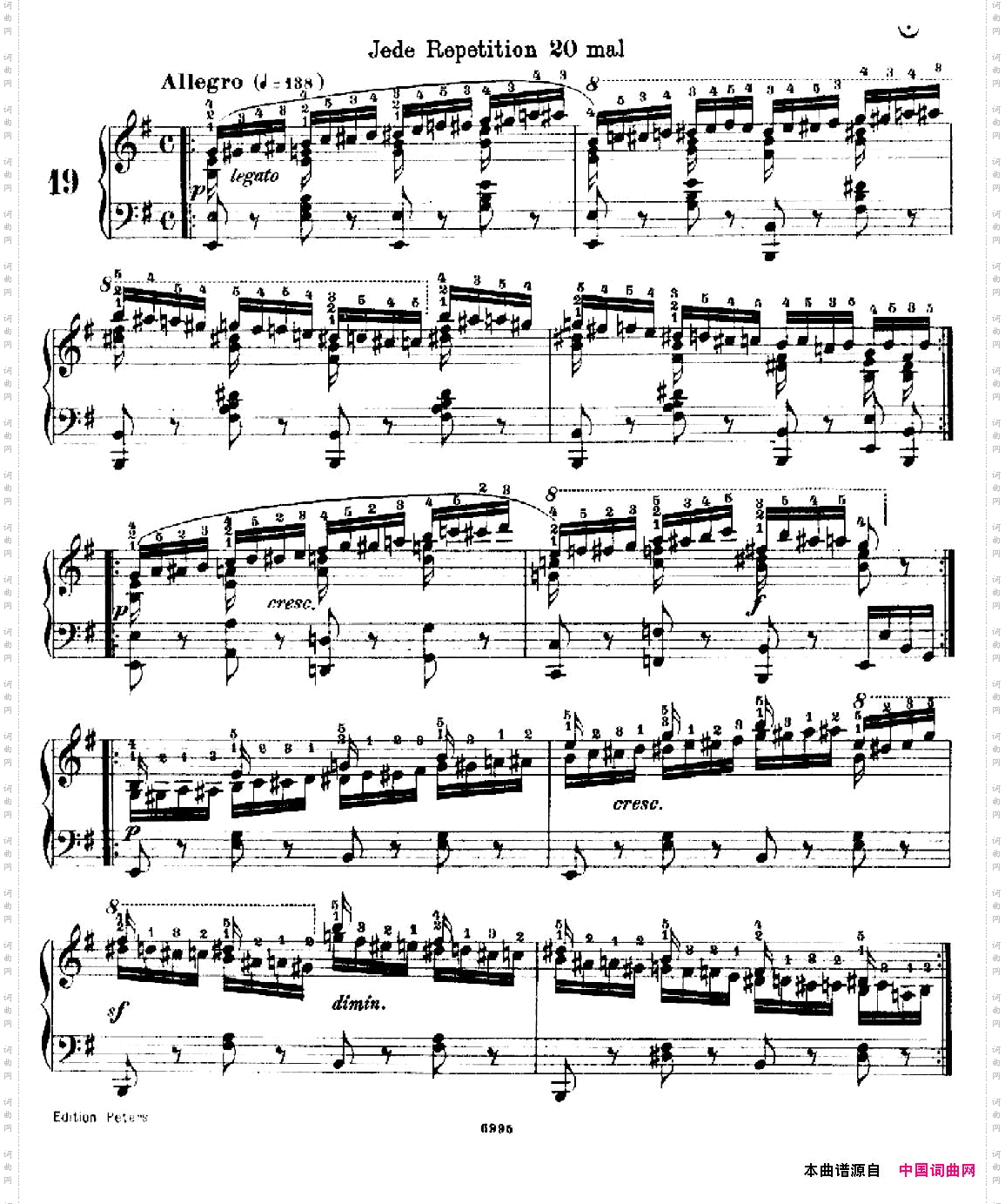 SchooloftheVirtuosoOp.36560首钢琴高级练习曲·19_School of the Virtuoso Op.36560首钢琴高级练习曲·19