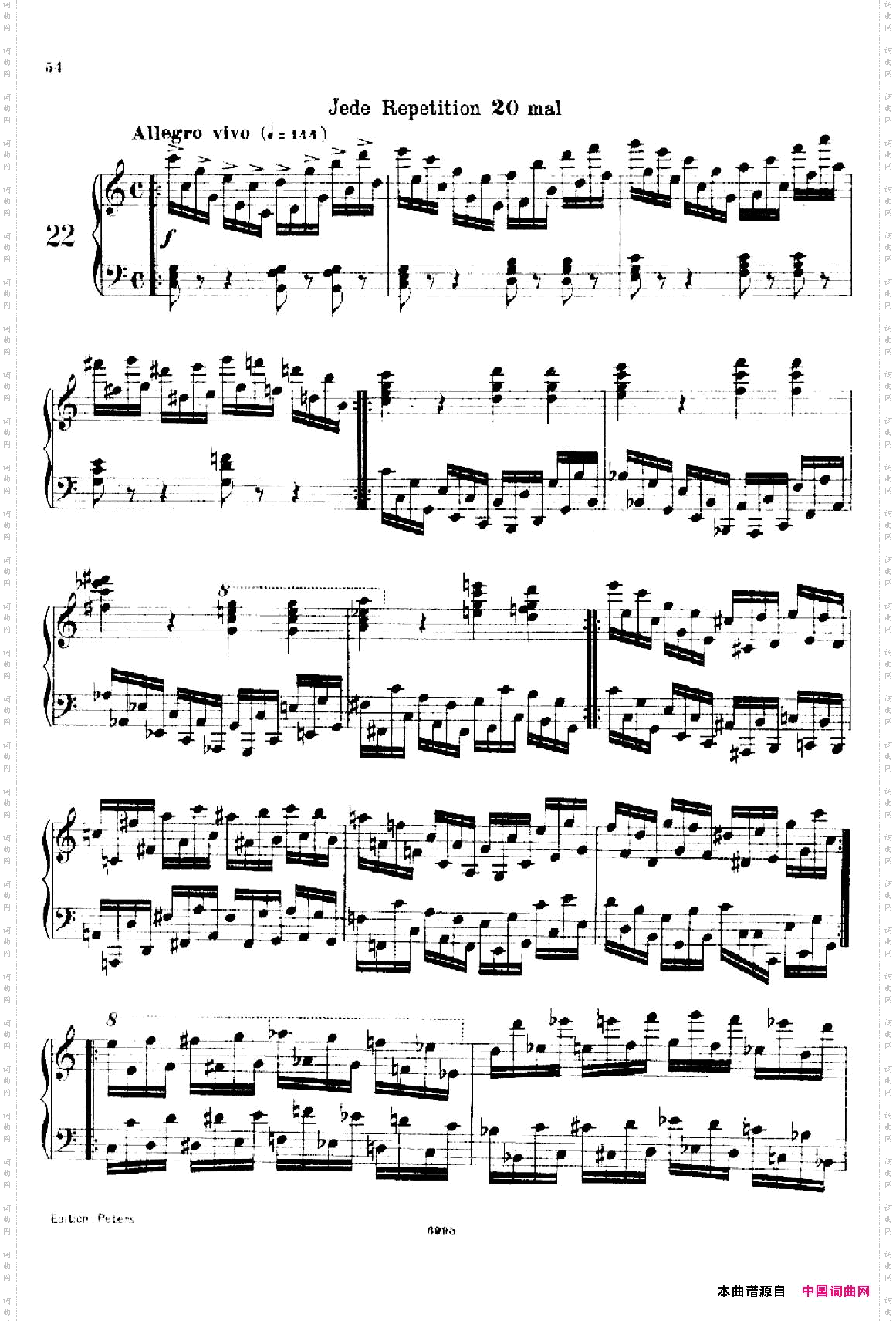 SchooloftheVirtuosoOp.36560首钢琴高级练习曲·22_School of the Virtuoso Op.36560首钢琴高级练习曲·22