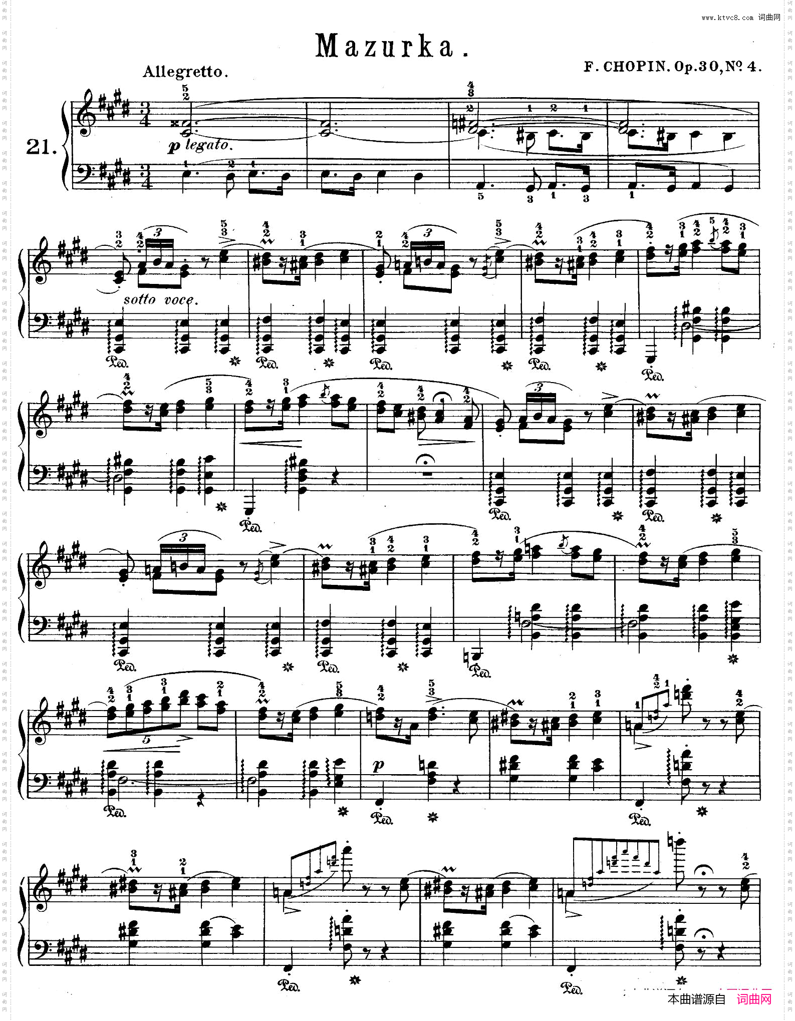 QuatreMazurkasOp.304首玛祖卡舞曲·4_Quatre Mazurkas Op.304首玛祖卡舞曲·4