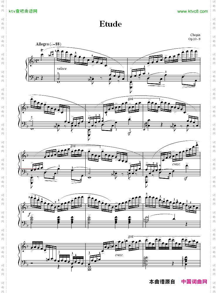 第八练习曲-EtudeOp.10-8