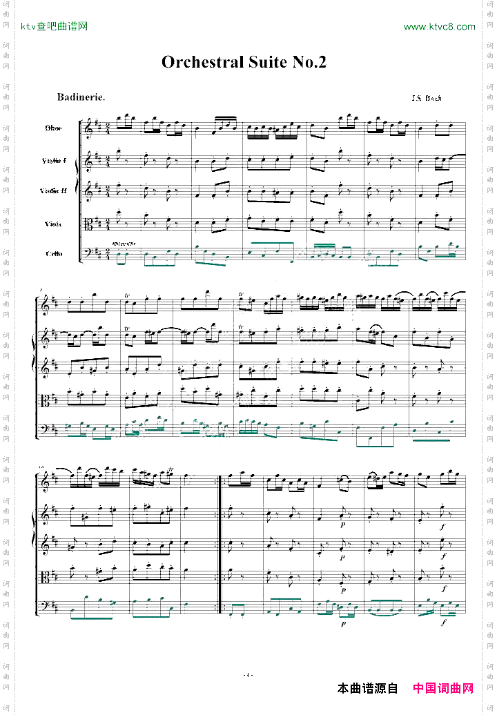 BWV1067谐谑曲巴赫