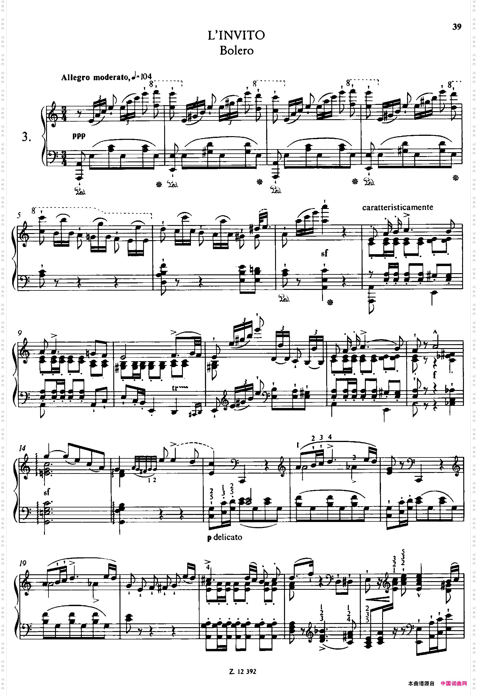 SoiréesMusicalesS.424《音乐晚会全12首》第3首_Soirées Musicales S.424《音乐晚会全12首》第3首