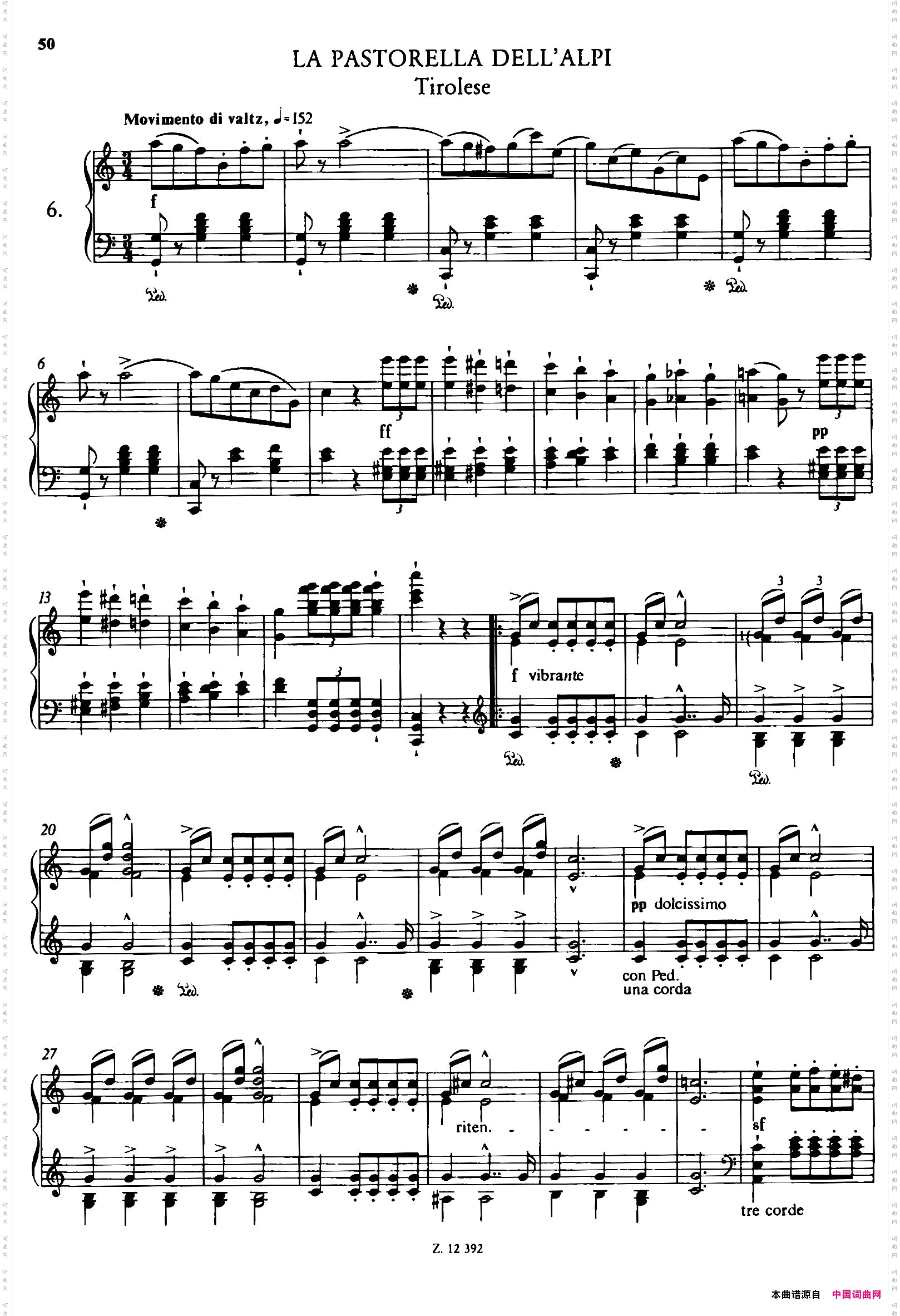 SoiréesMusicalesS.424《音乐晚会全12首》第6首_Soirées Musicales S.424《音乐晚会全12首》第6首