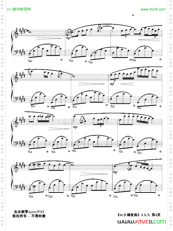 礼赞之#c小调夜曲J.X.1