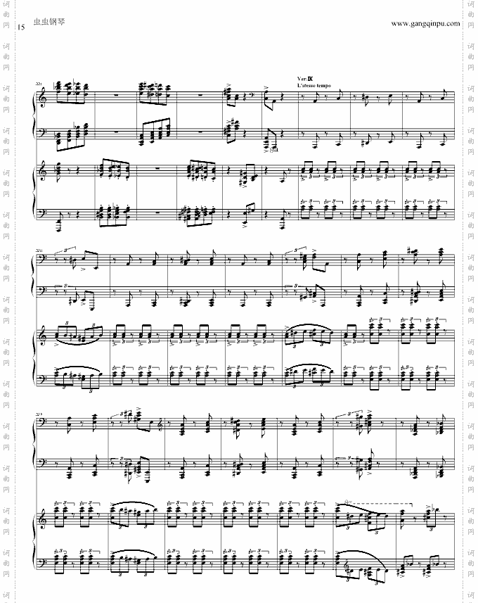 帕格尼尼主题狂想曲-1~10变奏