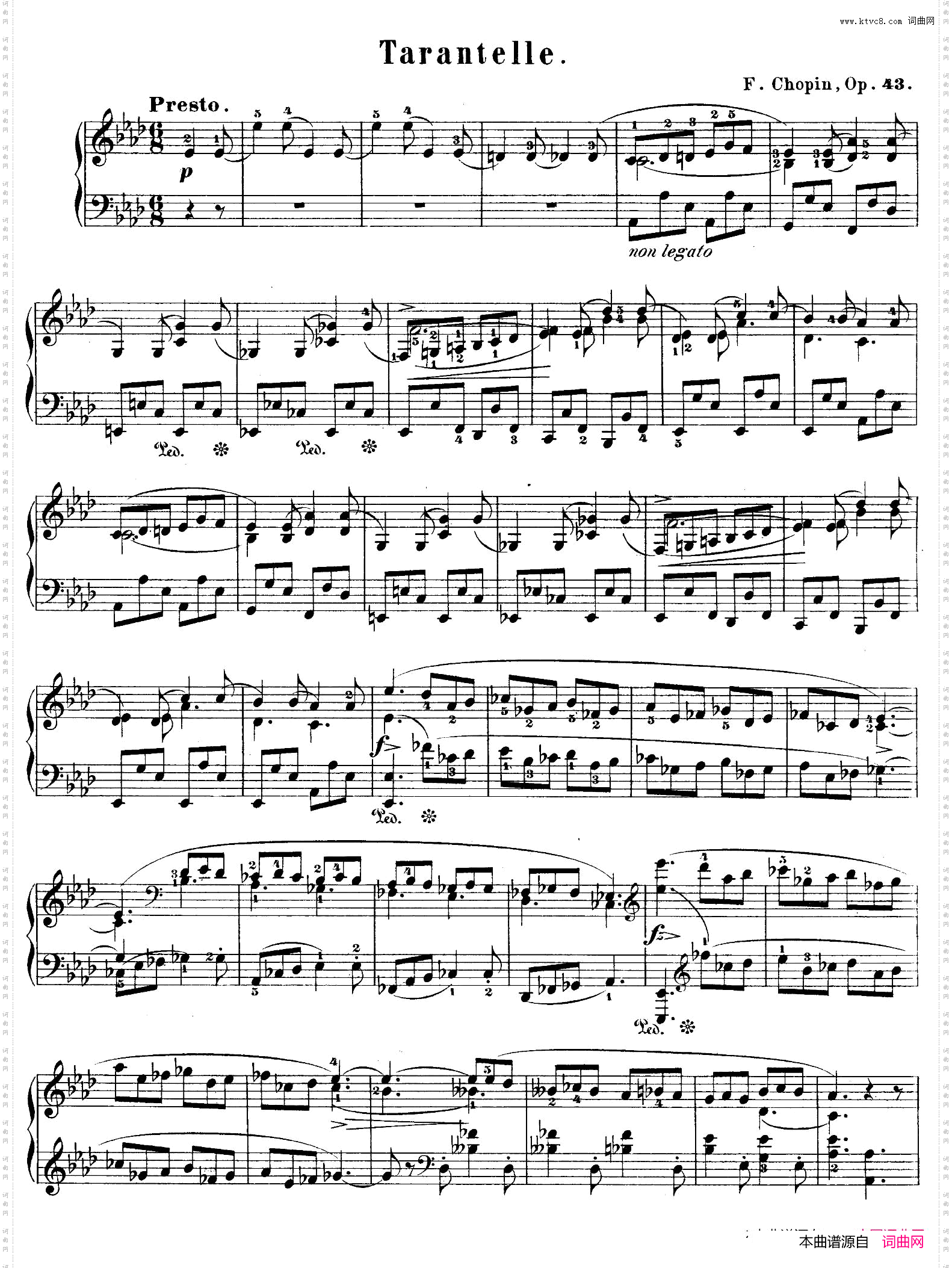 TarantelleinA-flatMajorOp.43降A大调塔兰泰拉舞曲_Tarantelle in A-flat Major Op.43降A大调塔兰泰拉舞曲