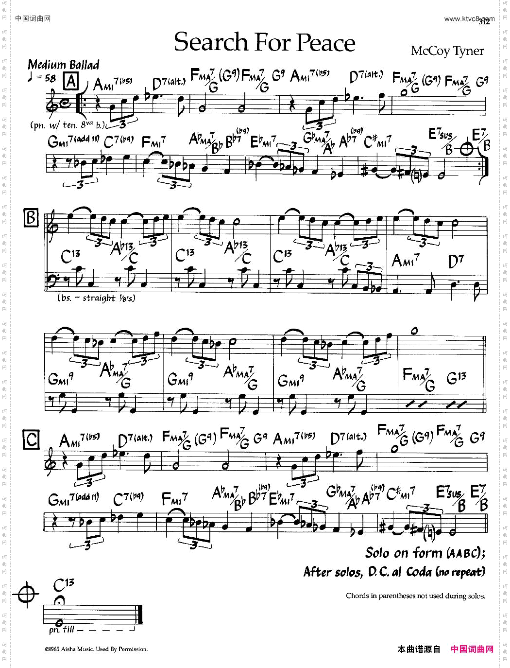 SearchForPeace爵士钢琴曲_Search For Peace爵士钢琴曲
