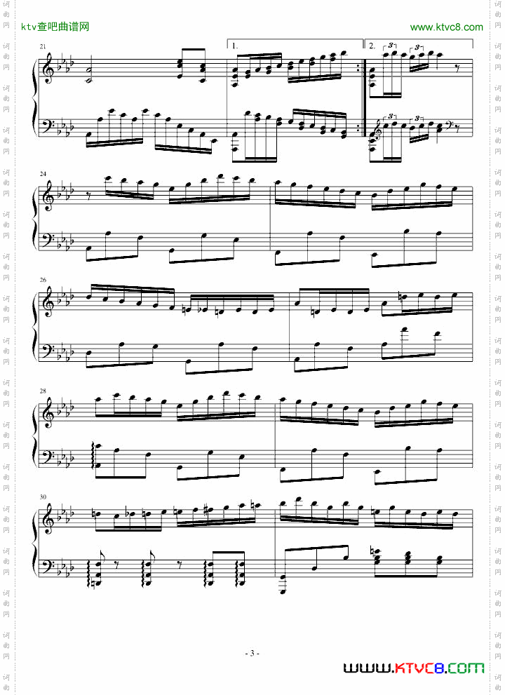 降A大调第六练习曲