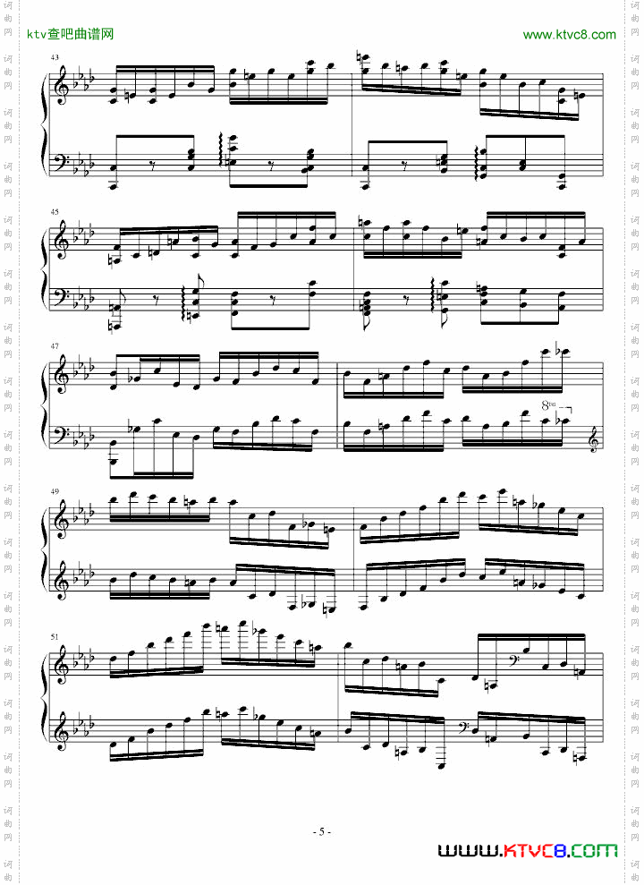 降A大调第六练习曲