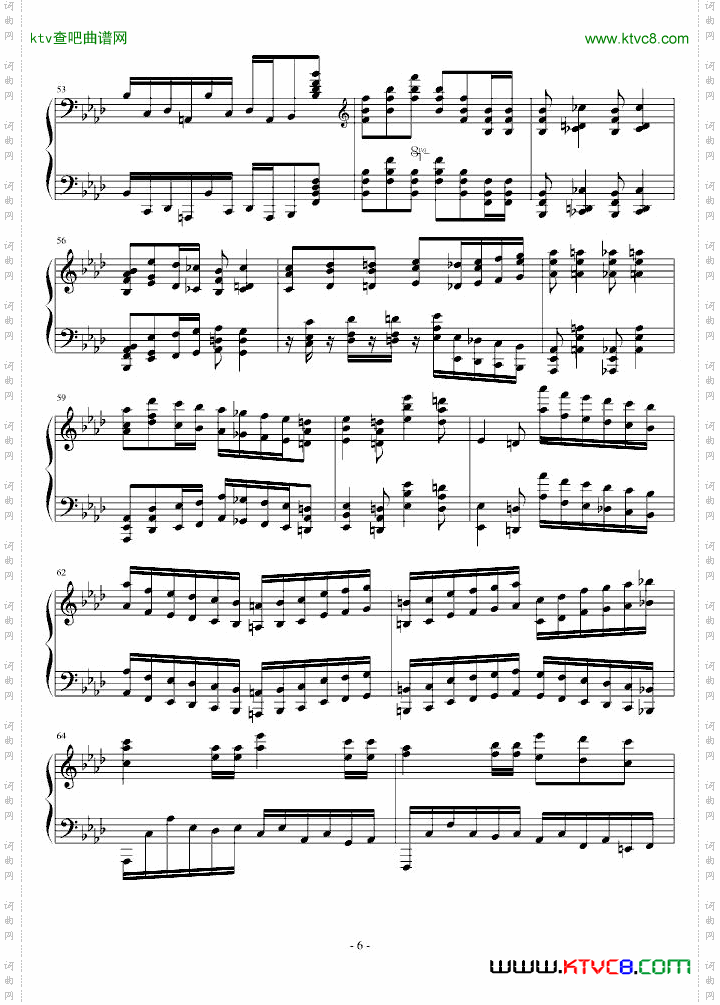 降A大调第六练习曲