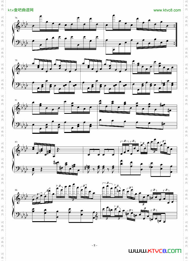 降A大调第六练习曲