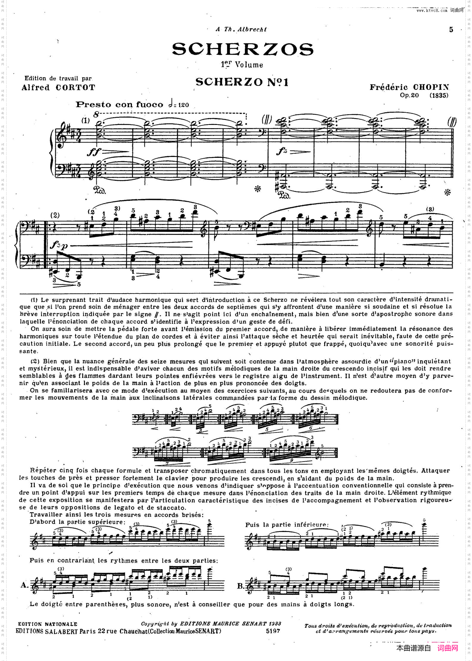 ScherzoNo.1inbMinorOp.20b小调第一谐谑曲_Scherzo No.1 in b Minor Op.20b小调第一谐谑曲