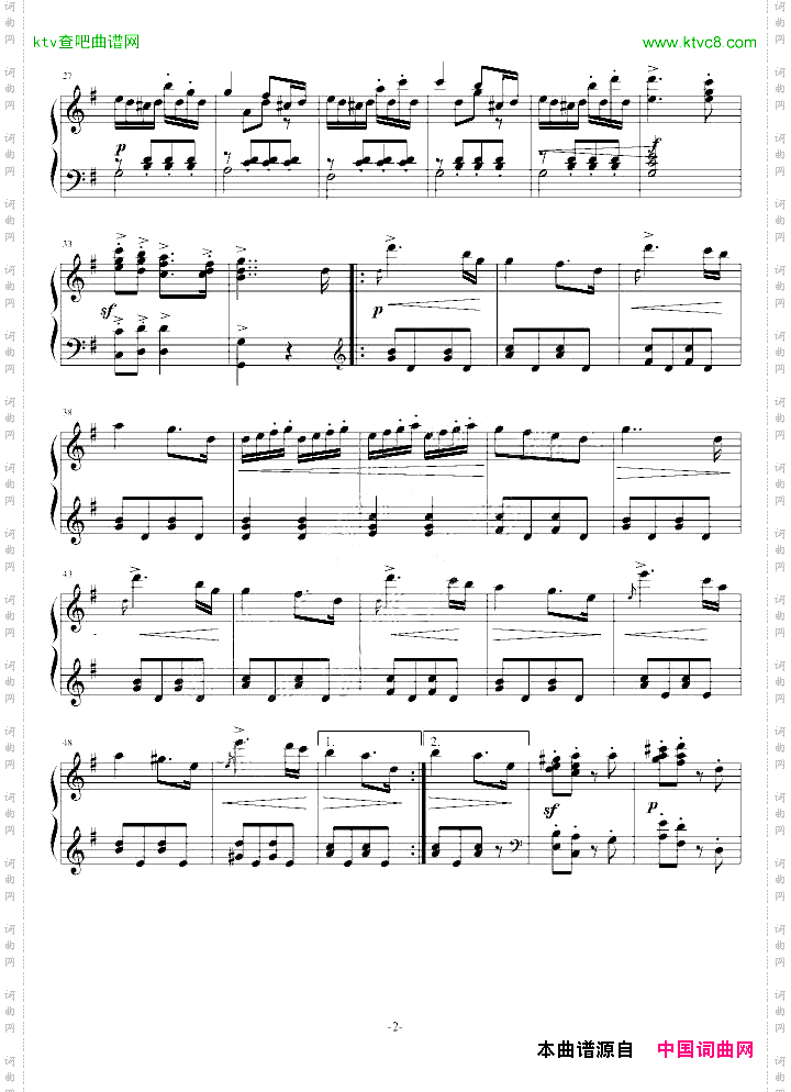 G大调小奏鸣曲第三乐章“回旋曲NO.2