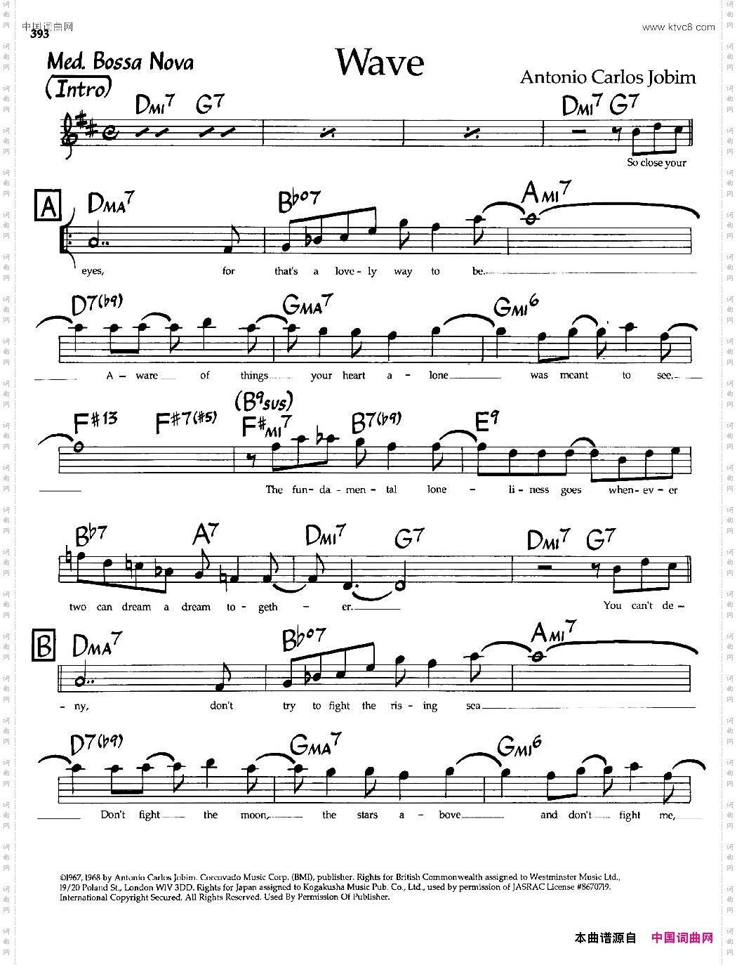 Wave爵士钢琴曲