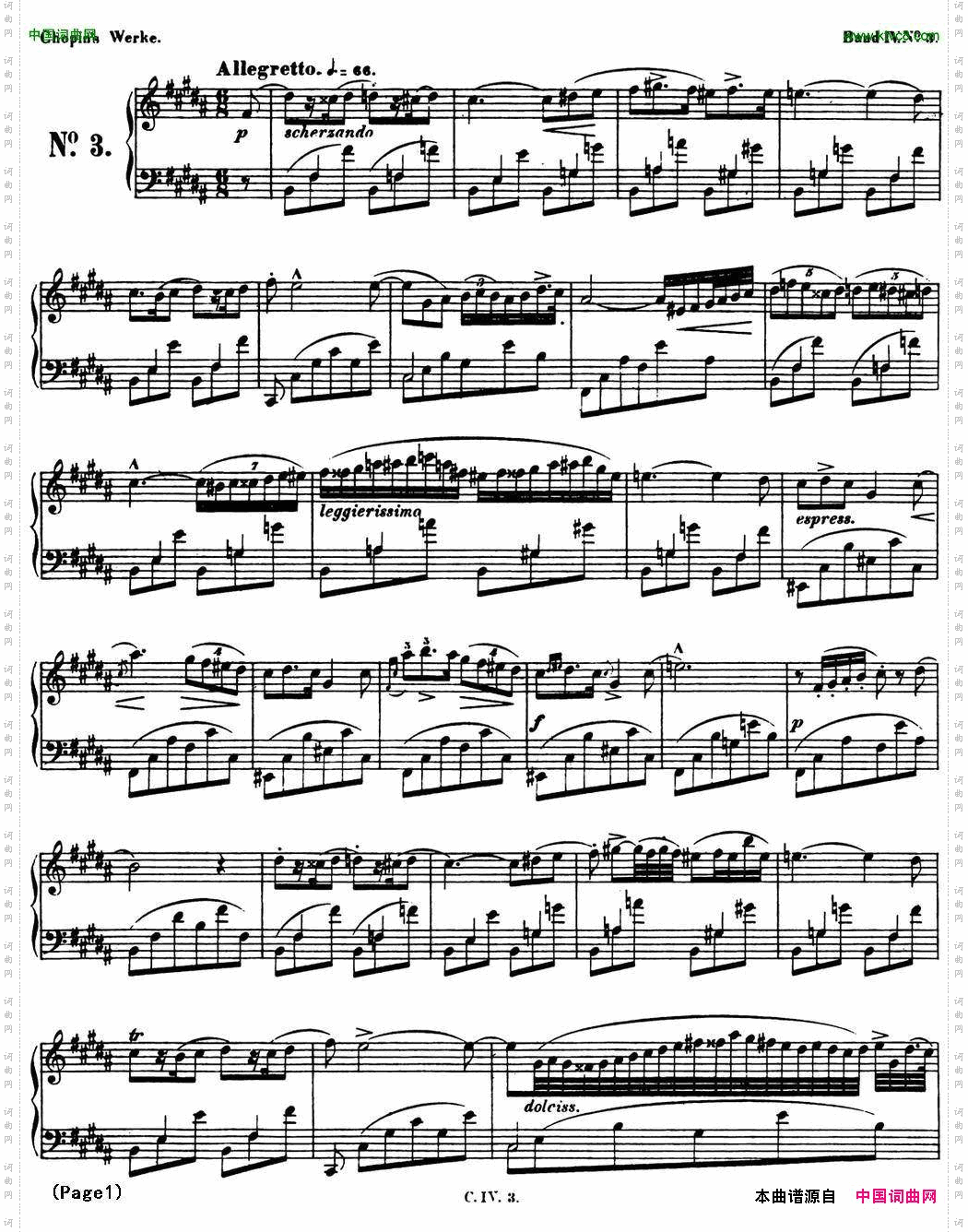 B大调夜曲Op.9NO.3