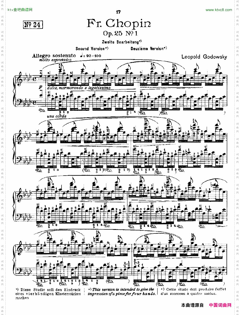 肖邦《练习曲》Fr.ChopinOp.25No1-2