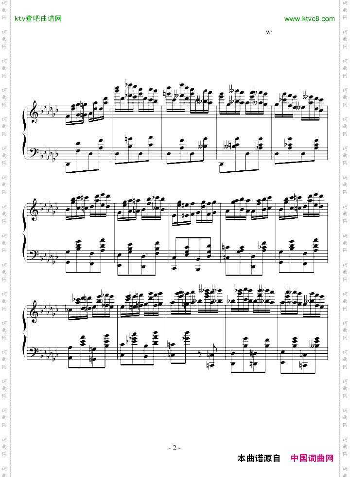 肖邦練習曲Op.25Nr9
