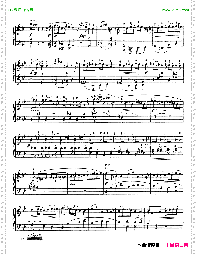 降B大调奏鸣曲kv333
