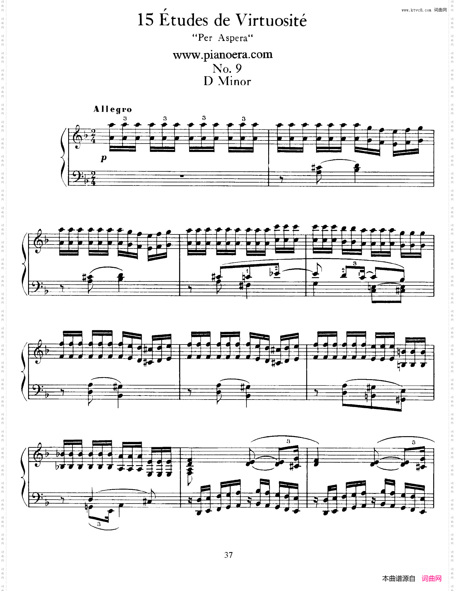 15EtudesdeVortuositeOp.7215首辉煌练习曲·9_15 Etudes de Vortuosite Op.7215首辉煌练习曲·9