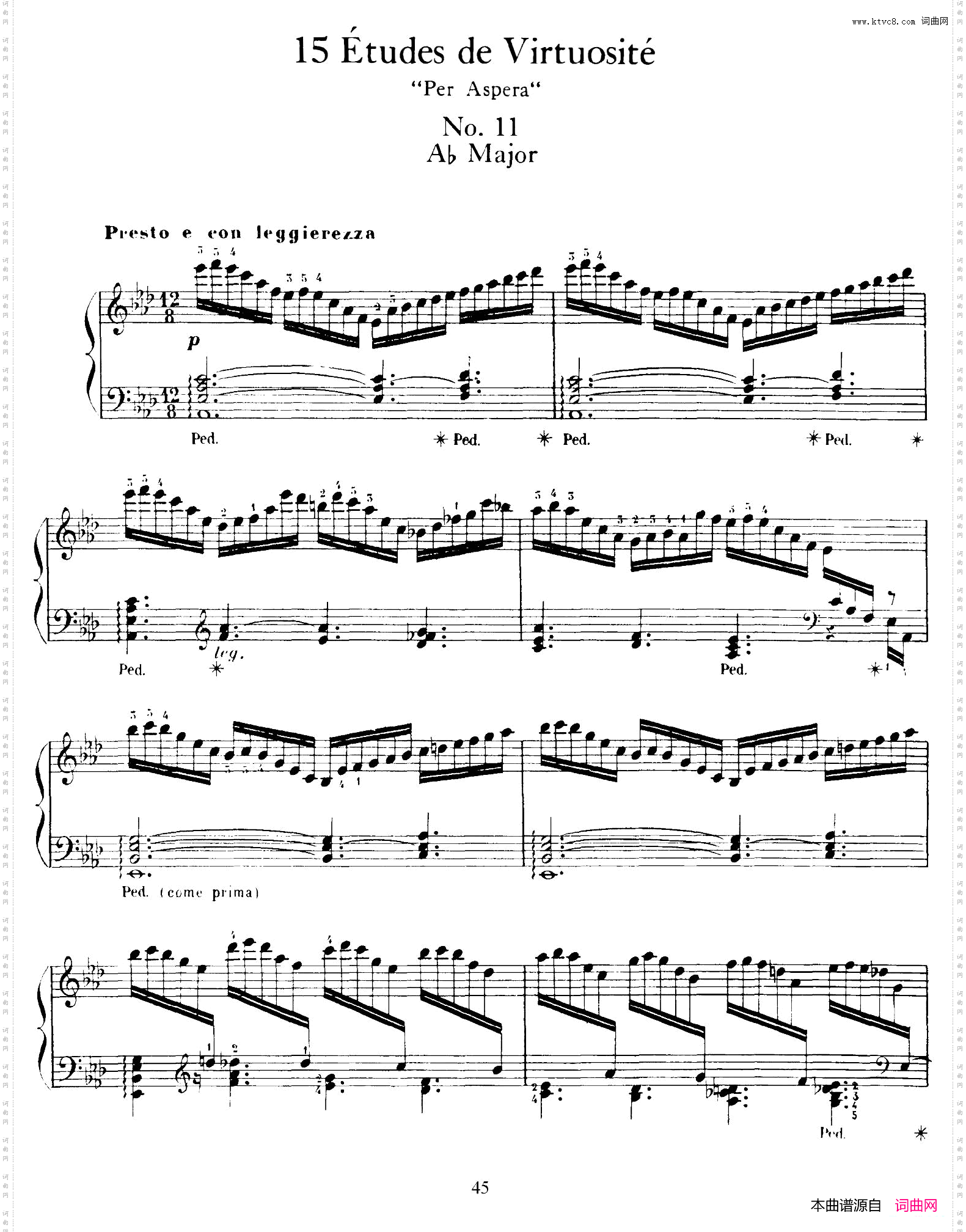 15EtudesdeVortuositeOp.7215首辉煌练习曲·11_15 Etudes de Vortuosite Op.7215首辉煌练习曲·11