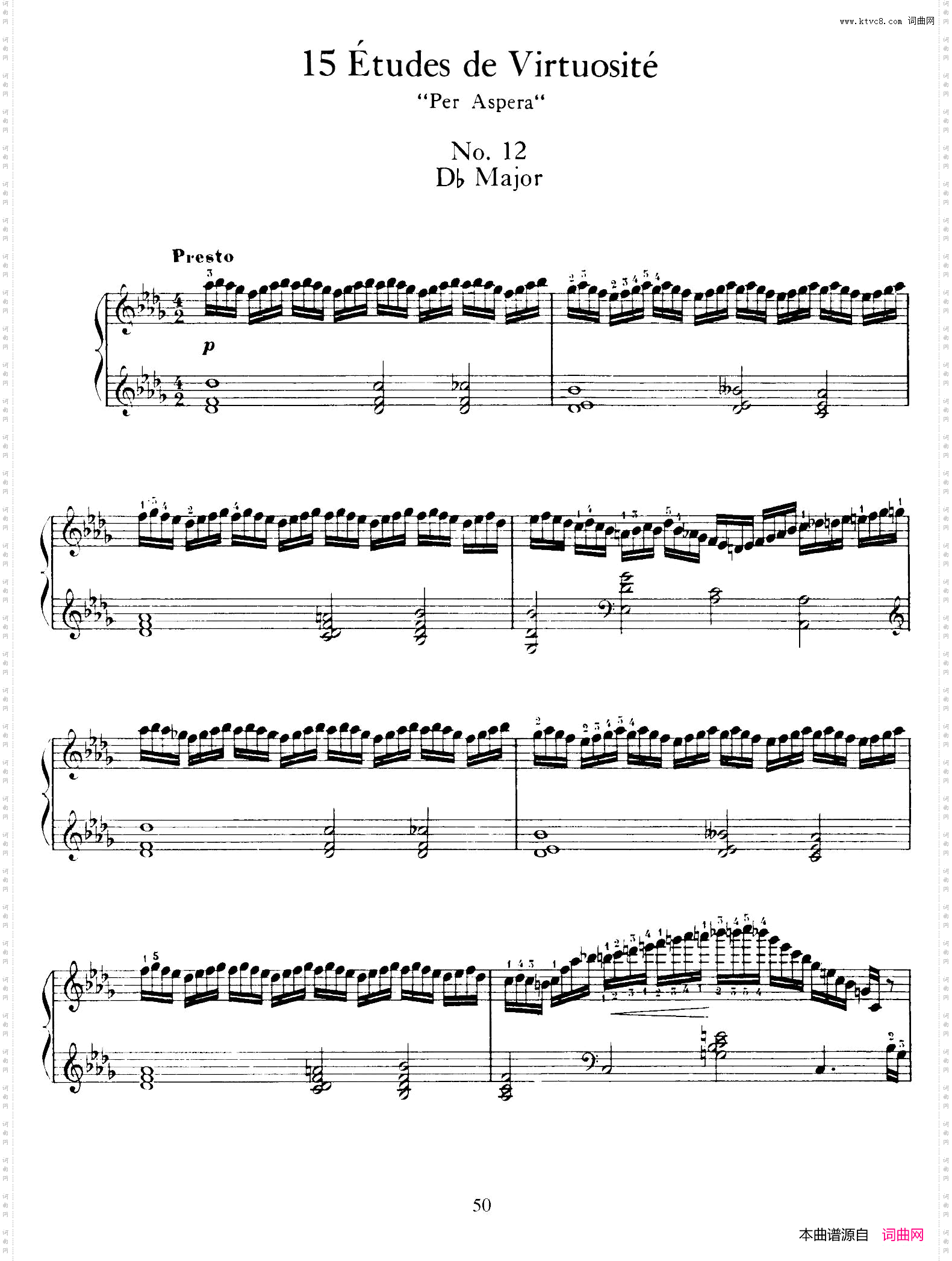 15EtudesdeVortuositeOp.7215首辉煌练习曲·12_15 Etudes de Vortuosite Op.7215首辉煌练习曲·12