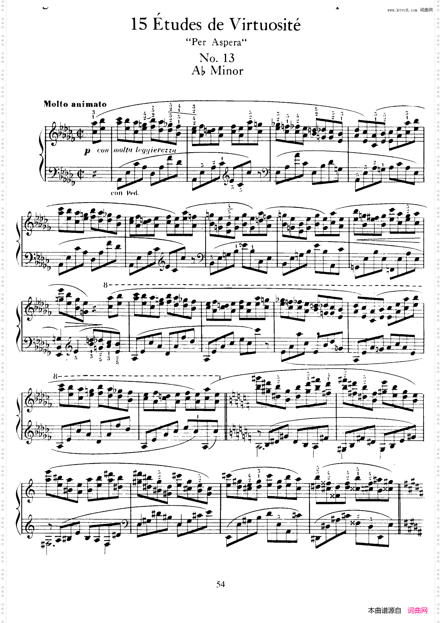15EtudesdeVortuositeOp.7215首辉煌练习曲·13_15 Etudes de Vortuosite Op.7215首辉煌练习曲·13