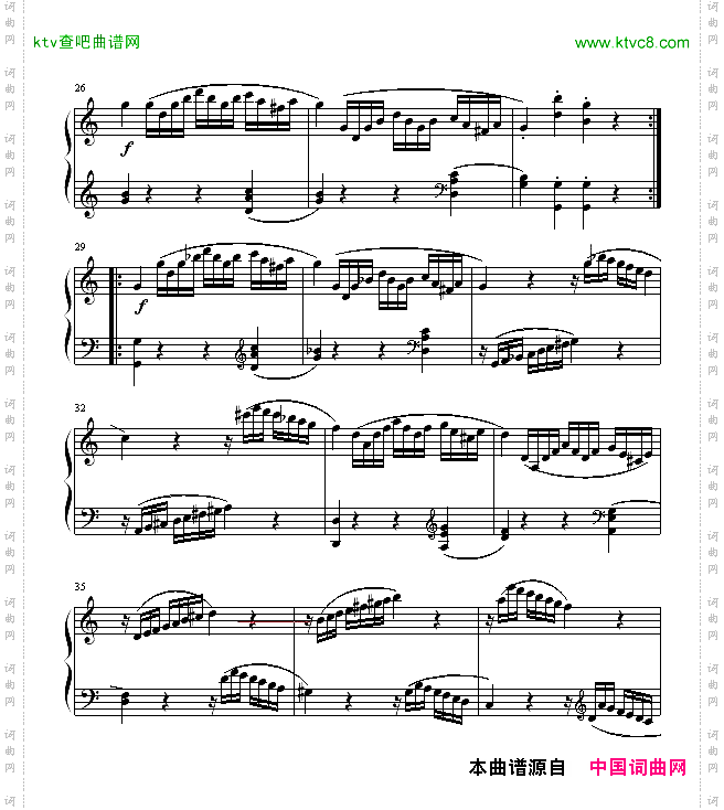 奏鸣曲SonatasK545