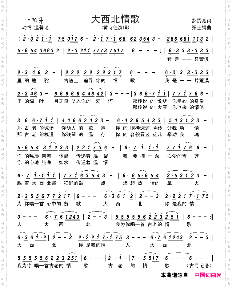 大西北情歌